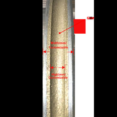 80MM Grit ปรับปรุงล้อเข็มเพชรสําหรับเครื่องแปรรูปกระจก