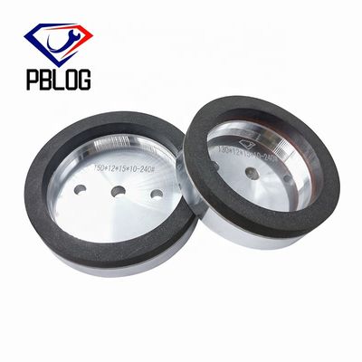 PLOG ขอบและแชมเฟอริ้งแก้ว วงล้อเรซินสีดําสําหรับขอบตรง เครื่องสองด้าน