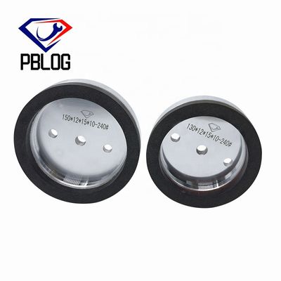 PLOG ขอบและแชมเฟอริ้งแก้ว วงล้อเรซินสีดําสําหรับขอบตรง เครื่องสองด้าน