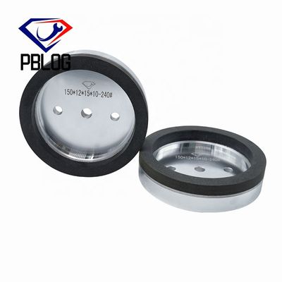 PLOG ขอบและแชมเฟอริ้งแก้ว วงล้อเรซินสีดําสําหรับขอบตรง เครื่องสองด้าน