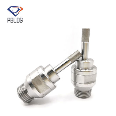 การปรับปรุงเจาะแก้วเจาะเจาะ Threaded Solid Sintered Diamond บีทเจาะ