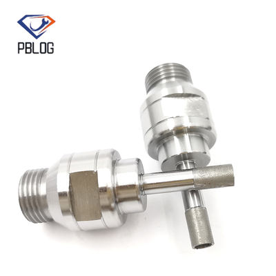 การปรับปรุงเจาะแก้วเจาะเจาะ Threaded Solid Sintered Diamond บีทเจาะ