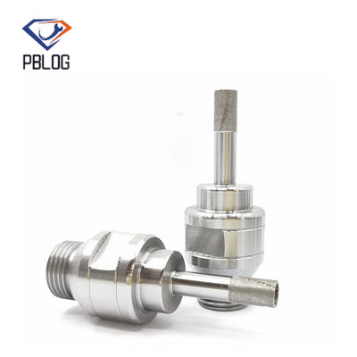 การปรับปรุงเจาะแก้วเจาะเจาะ Threaded Solid Sintered Diamond บีทเจาะ