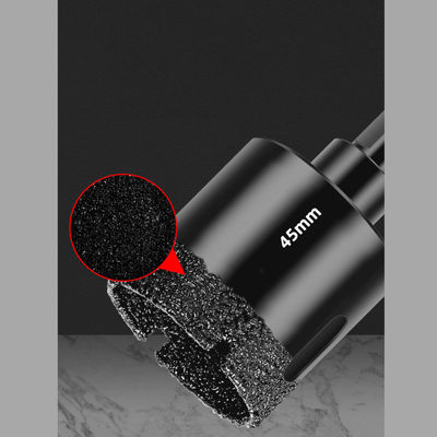 Hexagon Shank Hole Saw Vacuum Brazed Diamond Core Drill Bit สําหรับการเจาะมาร์บอร์เซลีนเซรามิก
