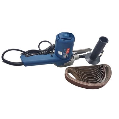 เครื่องขัดขอบกระจก 220V / 380V เครื่องขัดสายพานโลหะแบบพกพา