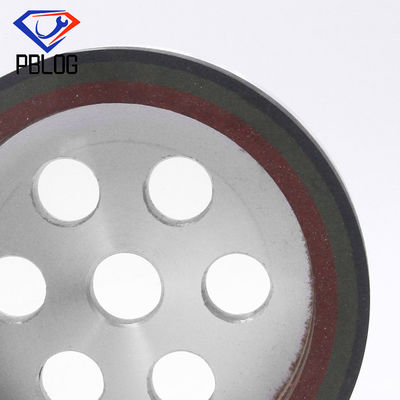 ล้อเจียรผิวสีน้ำตาลความแข็ง Slate Diamond Cup Wheel