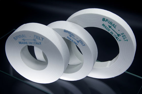 ล้อขัดเกลียวขนนำเข้า White Felt Wheel Polishing