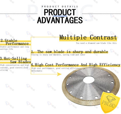 ใบเลื่อยตัดกระจก Abrasive Sintering Custom Saw Blade Marble