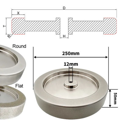 T7 T8 หินเจียร CBN เครื่องเจียรนัย 250mm