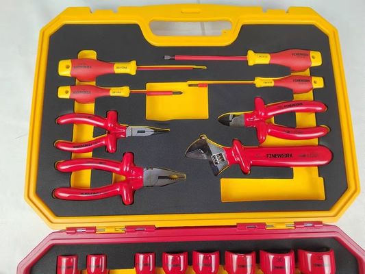 29PCS ชุดเครื่องมือช่างไฟฟ้า 1000V VDE ชุดเครื่องมือมือไฟฟ้าหุ้มฉนวน