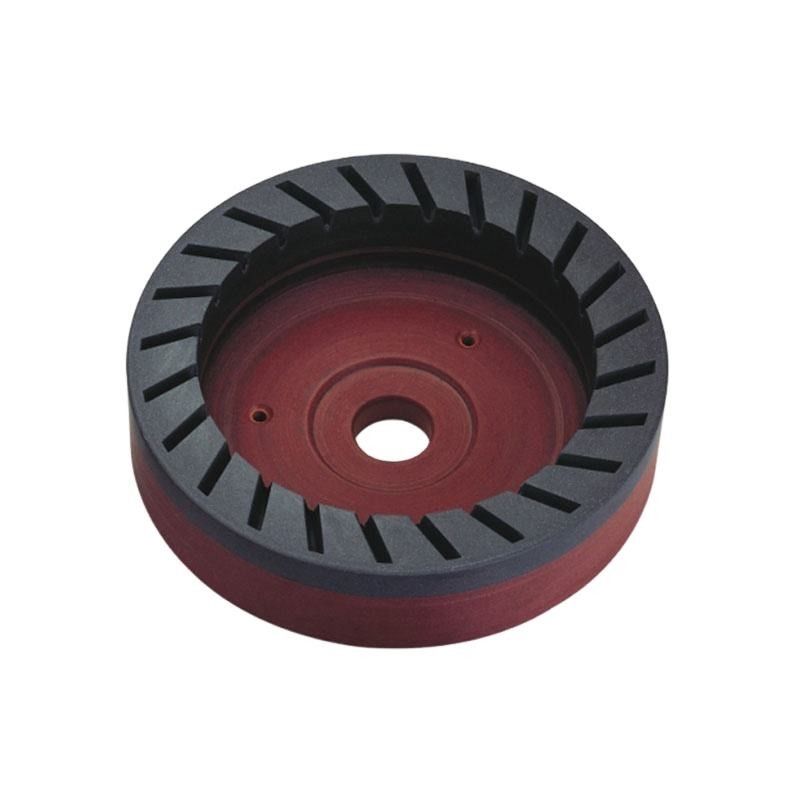 D150mm ภายในฟันยางหมุนกล่องรูปร่างกระปุกหมุนบดเพชรต่อเนื่องสําหรับเครื่องบดกระจก