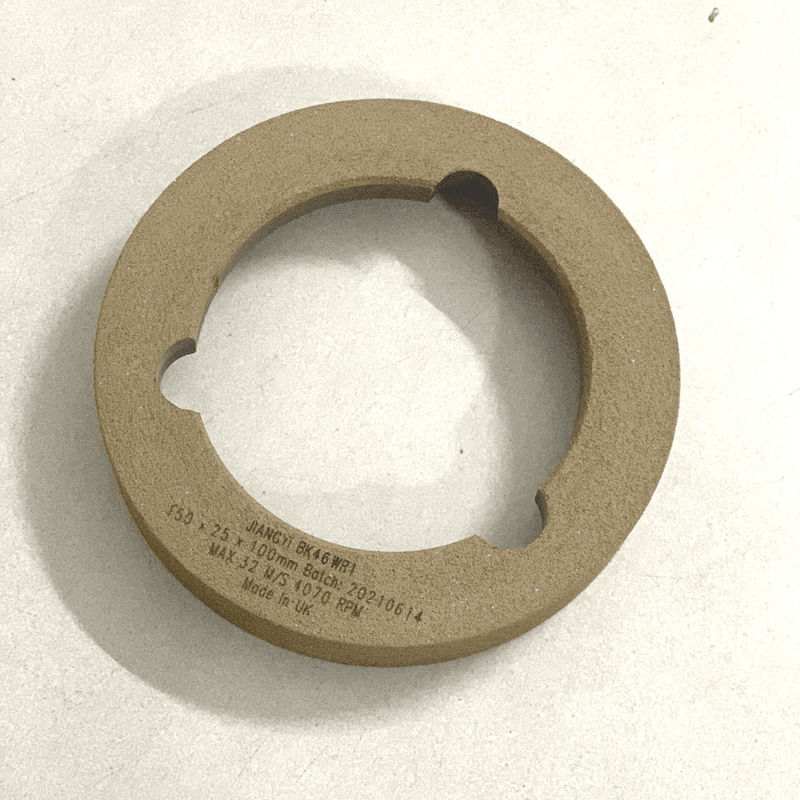 BK46 BK60 โปรไฟล์เล่ห์ล้อ เครื่องมือการแปรรูปแก้ว 150x25x100mm สําหรับเครื่องบด