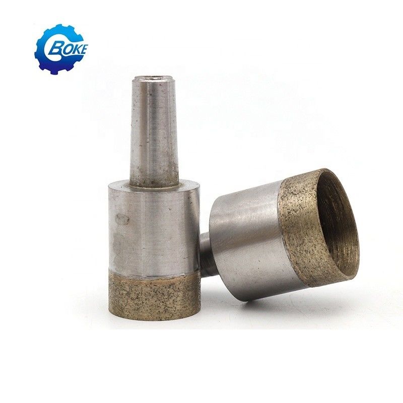 15pcs Diamond Hole Saw Drill Bit Set for Glass Ceramic Tile Machining Cutting Tool เงินและเจาะรู 3-42 มิลลิเมตร